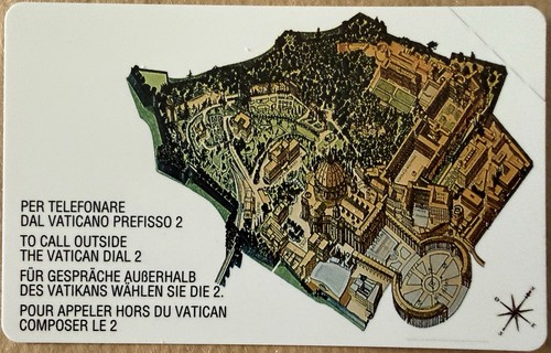 Scheda telefonica vaticano - scheda,