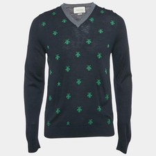 Maglione Gucci blu navy ape