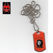 Collana con ciondolo in acciaio piastrina militare 5X2,5 cm platelet medal CHE 