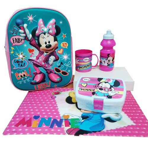 Set zainetto scuola minnie - set,