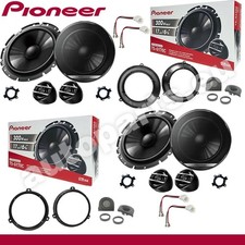 Kit 8 Casse Altoparlanti Pioneer Ant+Post per Fiat Panda 169 con Griglie Tweeter