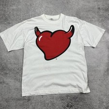 T-shirt vintage Litfiba Rock Tour 1995 bianca uomo taglia L