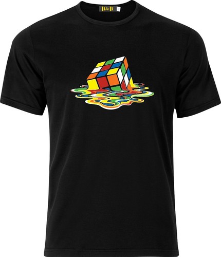 Shirt melting rubix cube - t,