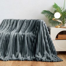 Coperta Multifunzione Nap Foderata in Pile Polare Tessuto Pile Trapuntino Caldo