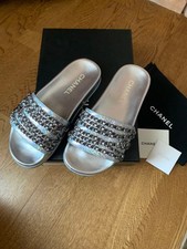 Sandali Chanel Mules argento