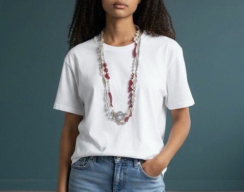 Collana fatta uncinetto - collana,