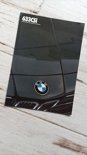 Prospectus brochure bmw 633 - prospectus,