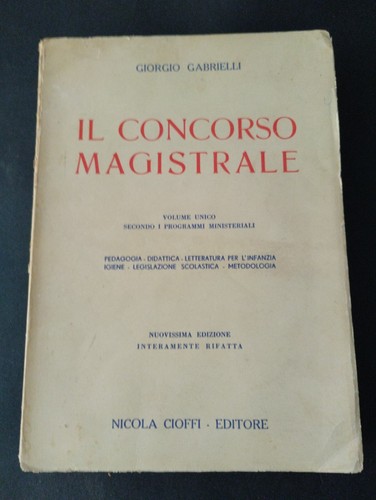 Concorso magistrale di - ,