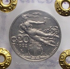 Vittorio Emanuele III - 20 Cent 1922 Libertà Librata  Periziata  FDC / UNC