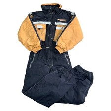 Tuta da sci Brugi vintage pezzo unico tuta da neve invernale multicolore bambini 11-12 anni