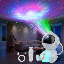 Proiettore Stelle Soffitto, LED Astronauta Proiettore Stelle Telecomando, 8 Moda