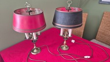 Coppia di antiche lampade da