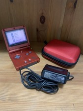 Game Boy Advance SP GROUDON EDITION - reshell con batteria nuova e custodia !