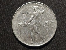 Italia 50 lire 1973 circolata