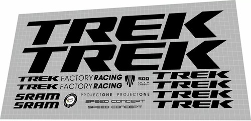 Set decalcomanie nere trek - decalcomanie,