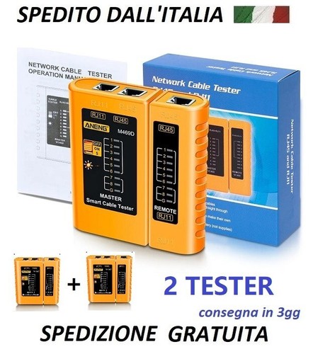Tester per cavi rete rj45 - cavi,