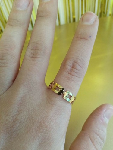 Anello acciaio regolabile - in,