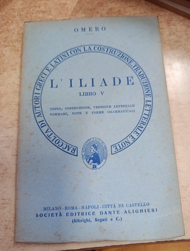 Omero iliade libro dante - omero, l'iliade