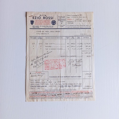 1940 ezio rossi tubi ghisa - 1940,