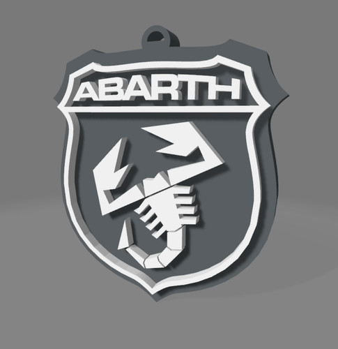 Portachiavi abarth bicolore - abarth,