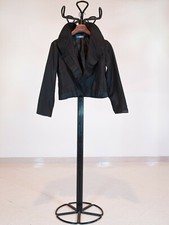 Women's Black Padded Collar