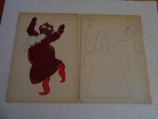 IL TEATRO DEI BURATTINI A SOGGETTO"TAV.VIII a/b IL NANO"LA SCUOLA EDITRICE 1953