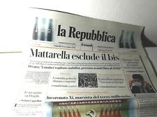 GIORNALE LA REPUBBLICA DEL VENERDI' 12 NOVEMBRE 2021 DA COLLEZIONE