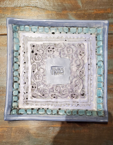 Piatto matzah ceramica 9 - piatto, ceramica,
