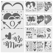  16 Sheets Stencil Parete Per