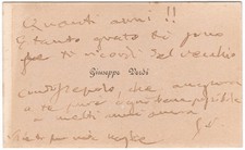 Giuseppe Verdi - Lettera