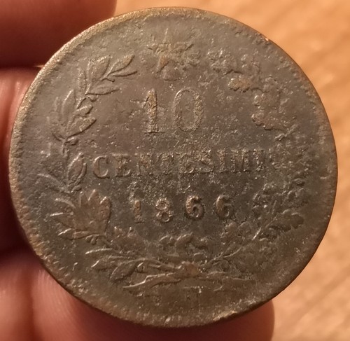 Moneta centesimi 1866 - moneta,