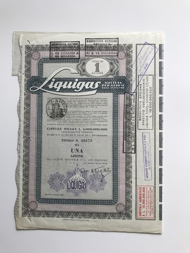 Certificati azionari liquigas - azionari,