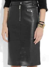 Elegante Donna Nero Pelle