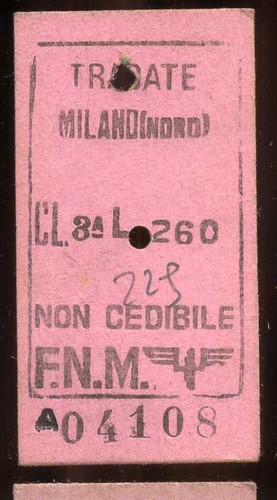 Biglietto treno ferrovia - biglietto,