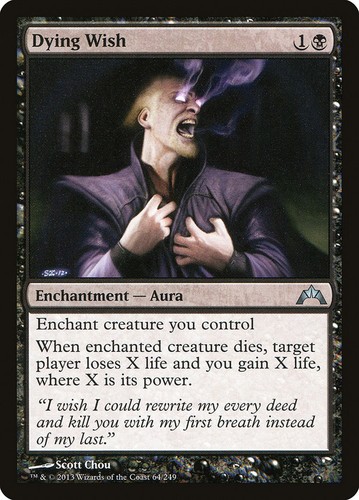 Dying wish gatecrash mtg - dying, nm