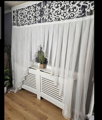 Tenda voile bianco con - tenda,
