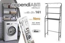 SCAFFALE SOPRA LAVATRICE METALLO MOBILE BAGNO MENSOLE RIPIANI LAVANDERIA 161 cm
