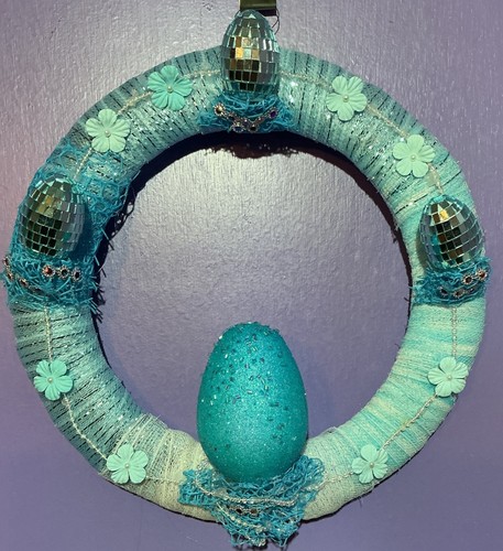 Ghirlanda pasquale blu