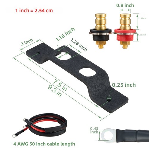 Cavo terminale batteria - , 4awg