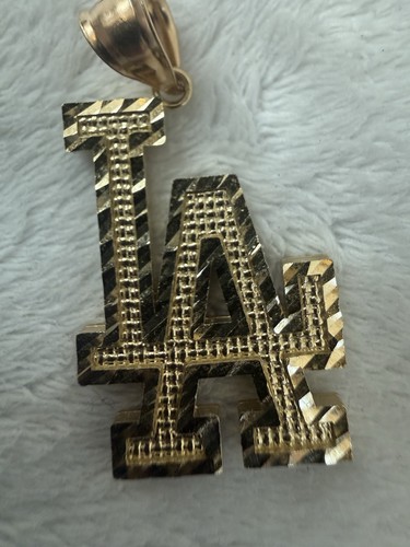 Ciondolo dodgers oro - la,