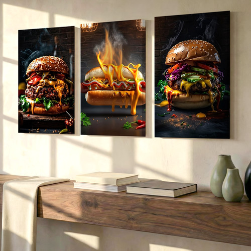 Set pezzi gourmet hamburger - gourmet,