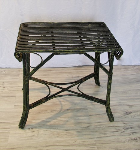 Tavolino vimini art nouveau - tavolino,