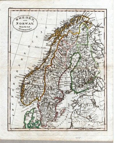 1815 antica carta geografica - 1815,