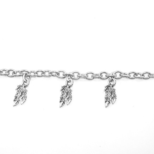 Bracciale piuma pietro - bracciale,