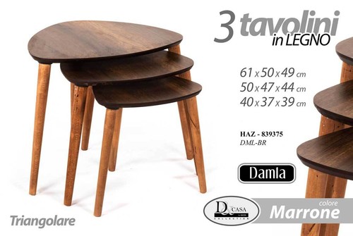 Set tris tavolini tavolo - tris,