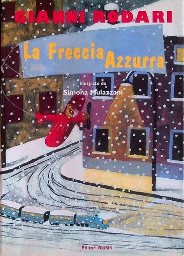 Freccia azzurra illustrato - la,