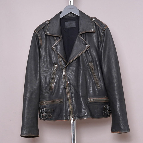 All saints giacca pelle uomo - all,