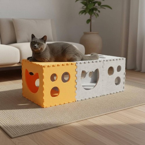 Cubi gioco feltro per gatti - gioco, in
