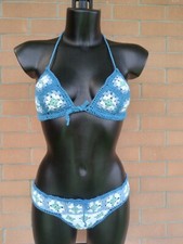 costume da bagno donna 100% cotone uncinetto fatto a mano