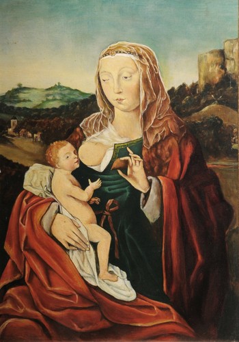 Artista del xix sec madonna - artista,